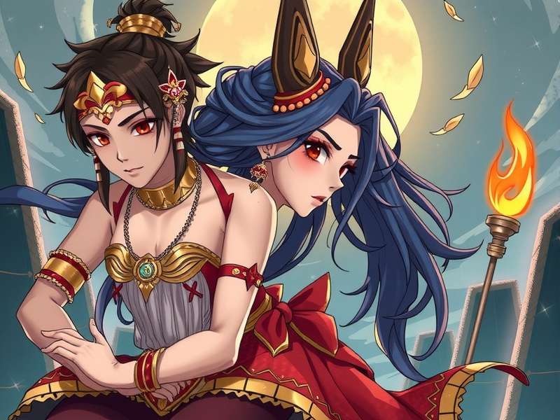 Screenshot from SaGa: Emerald Beyond showcasing one of its 17 unique visual worlds.