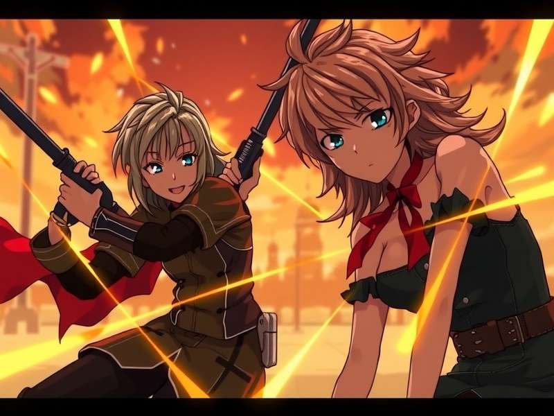 Saga of Tanya the Evil Movie English Dub poster featuring Tanya Degurechaff in military uniform