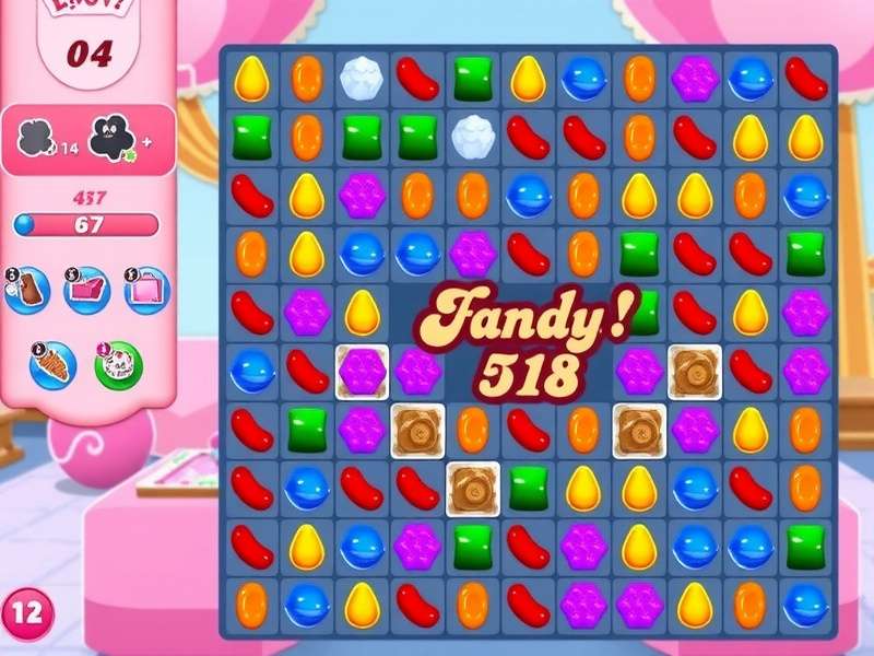 Evolution of Candy Crush Saga interface on Facebook from 2012 to 2023