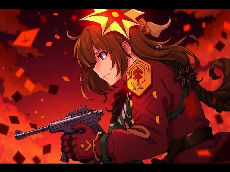 Tanya Degurechaff commanding aerial mage battalion in Saga of Tanya the Evil