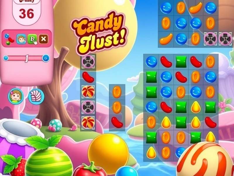 Candy Crush Saga running on Windows desktop via Microsoft Store