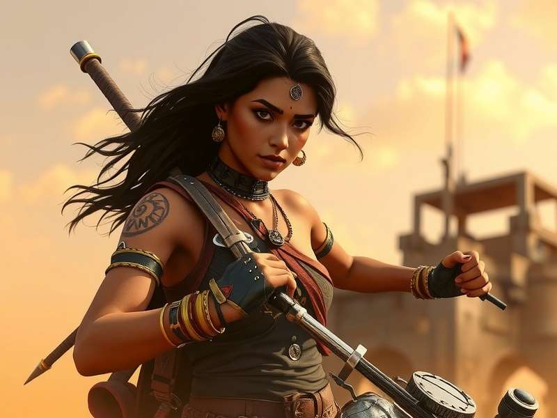 Furiosa driving the massive War Rig through the desert wasteland