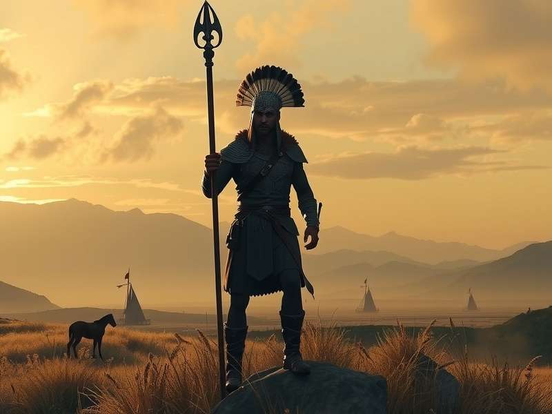 Vinland Saga OP 1 Title Screen with Viking ship and stormy sea