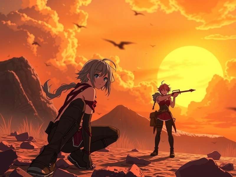 Tanya Degurechaff leading the 203rd Aerial Mage Battalion in Episode 1 battle