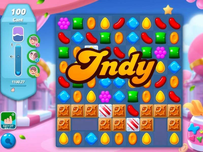 Candy Crush Saga gameplay on Poki platform