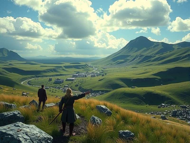 Viking longship at sea Vinland Saga epic wallpaper