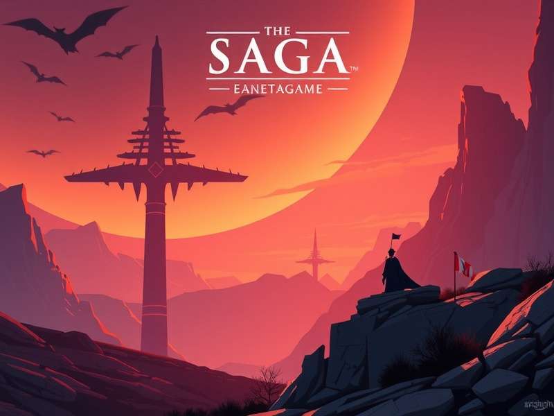 Saga Game promotional art featuring characters
