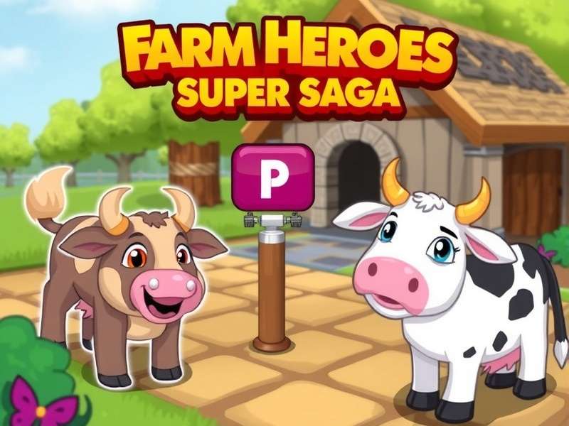 Farm Heroes Super Saga gameplay screen showing colorful crops and heroes