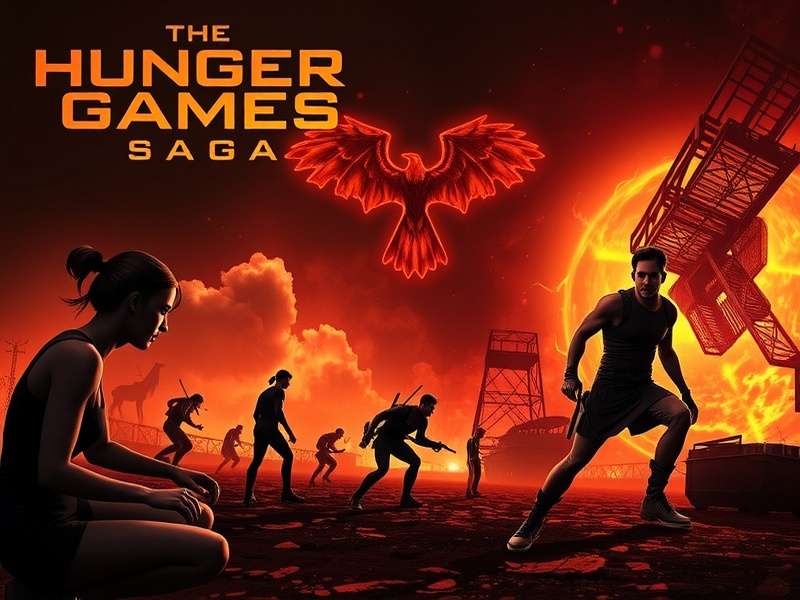 Concept art of a dystopian forest arena with futuristic elements