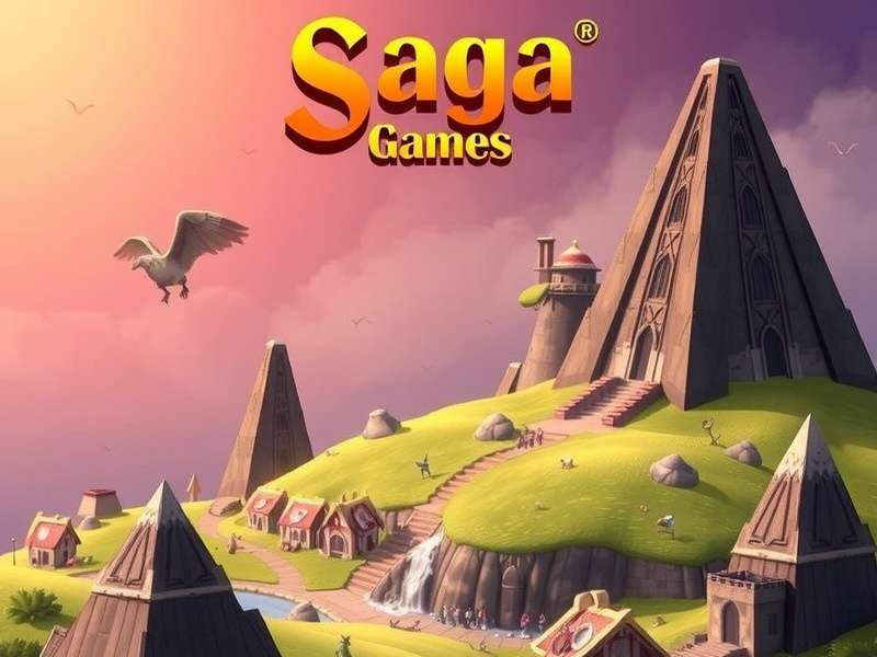 Collage of popular Saga games like Candy Crush Saga, Farm Heroes Saga, and Summertime Saga