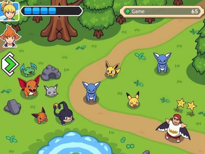 Pokemon Sage Game Screenshot showing new region and Pokemon