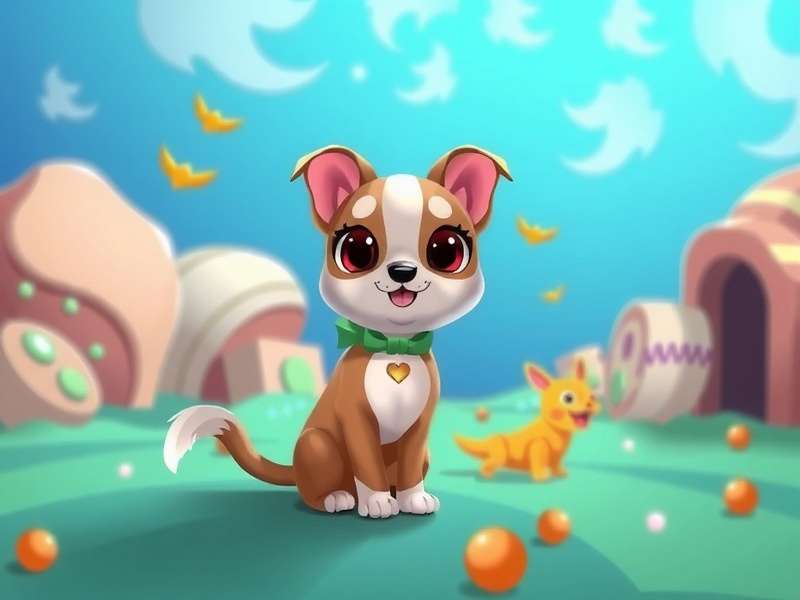 Pet Rescue Saga Gameplay Screenshot showing colorful blocks and pets