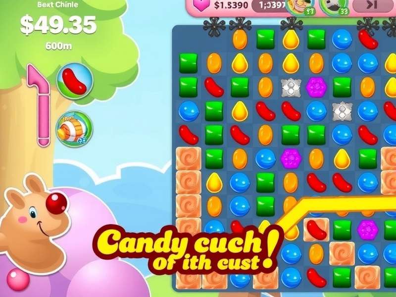 Candy Crush Saga Mod Apk Gameplay on Mobile