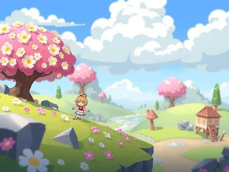 Vibrant blossoming flowers in a garden, representing Blossom Saga's aesthetic