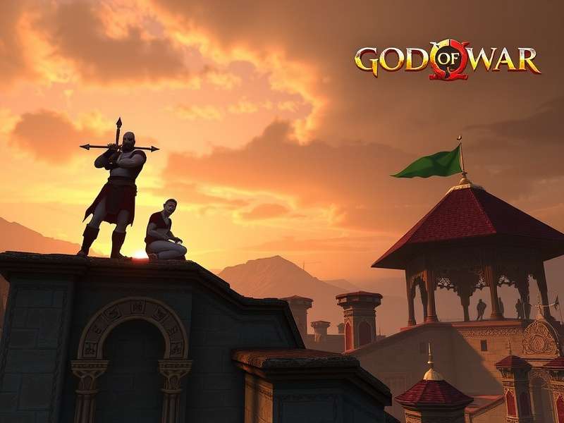 God of War Saga protagonist Kratos holding his iconic Leviathan Axe