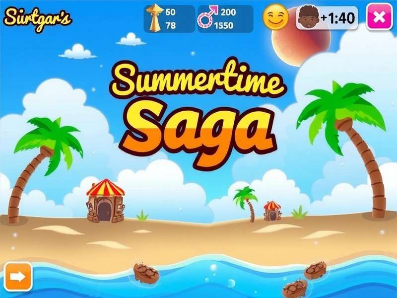 Summertime Saga gameplay screenshot showing multiple characters and dialogue options