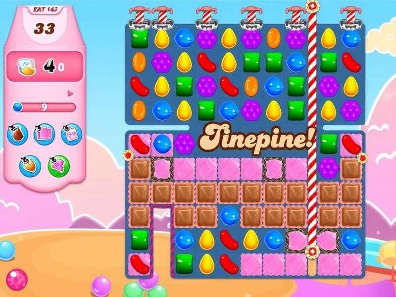 Probability chart of candy colors in Candy Crush Saga