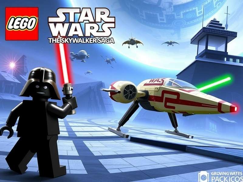 Lego Star Wars The Skywalker Saga gameplay screenshot showing characters in action