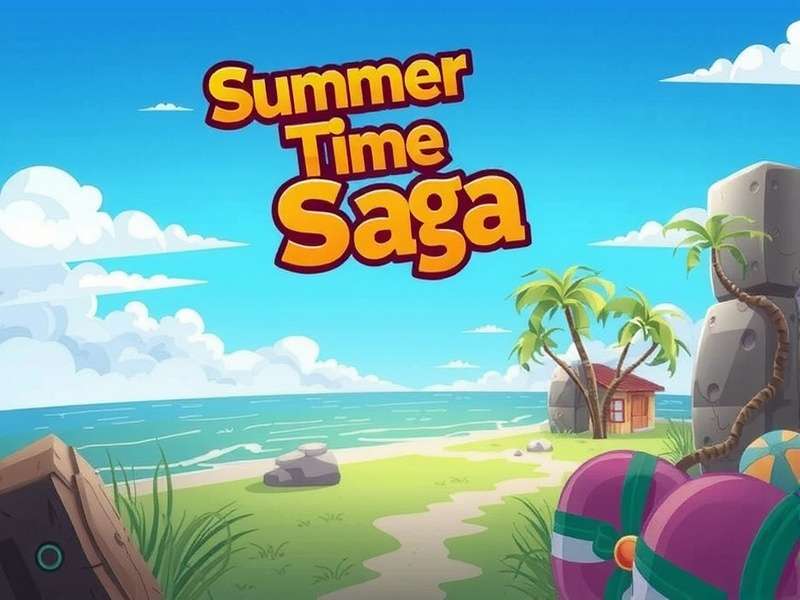 Summer Time Saga game scene depicting character interactions and summer setting