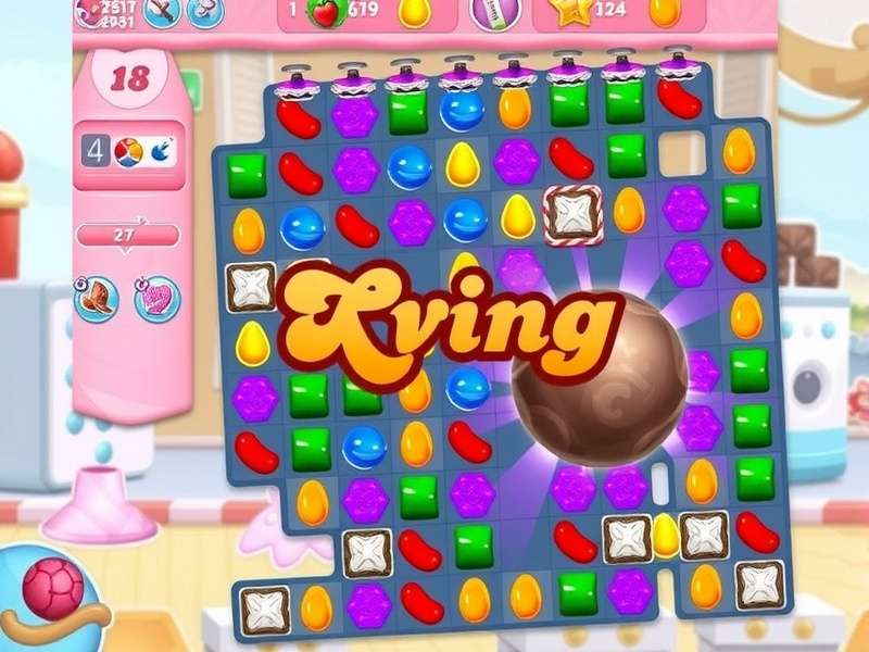 King Candy Crush banner showing colorful candies and the Saga logo