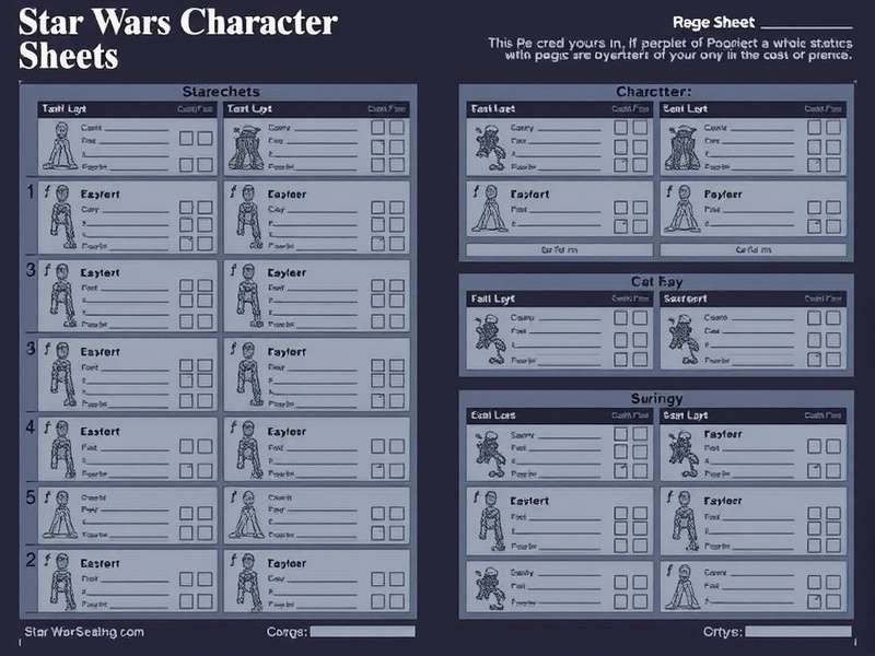 Star Wars Saga Edition Character Sheet layout and design overview