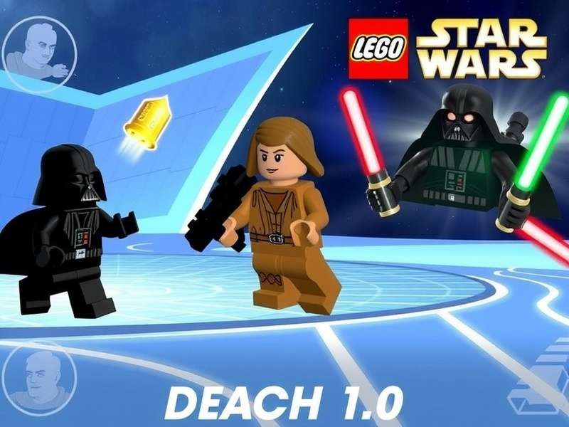 Lego Star Wars The Complete Saga Game cover art with Lego minifigures and iconic Star Wars scenes