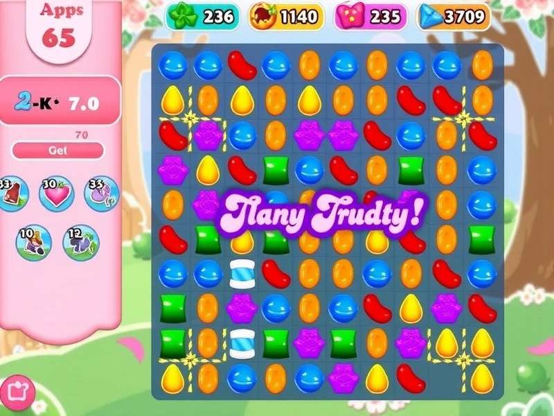Candy Crush Saga free game apps gameplay with colourful candies and boosters