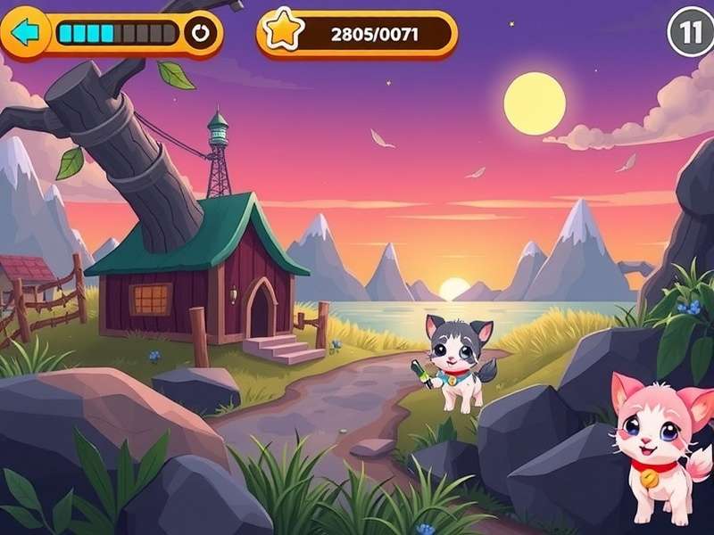 Pet Saga Game – Hero banner showing pet companions and gameplay elements