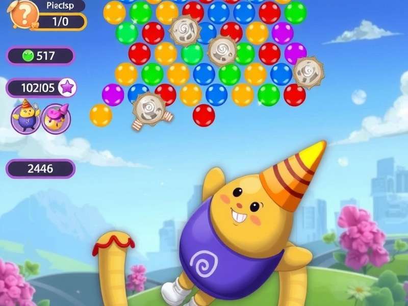 Bubble Witch Saga Game – magical bubble shooter gameplay with witches and colorful bubbles