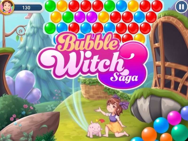 Bubble Witch 3 Saga Game Download – bubble shooting gameplay with witches and magic bubbles
