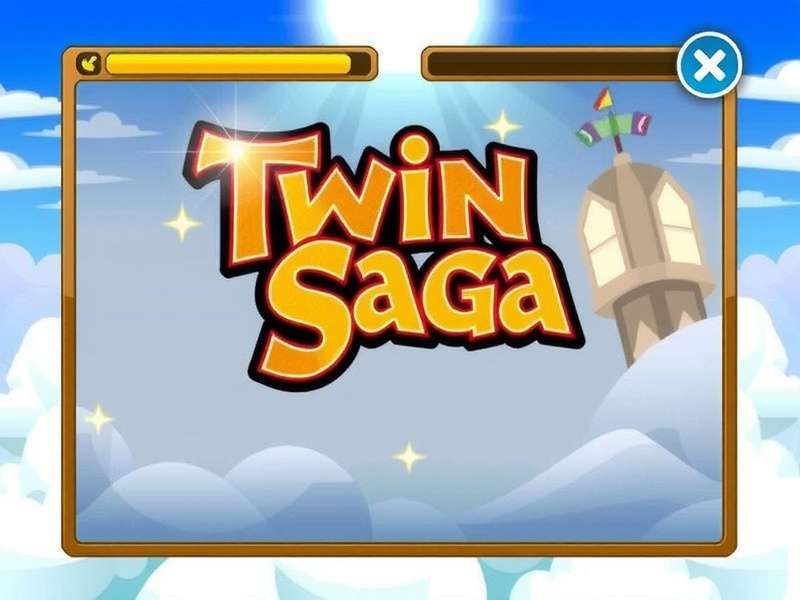 Twin Saga Game - Epic RPG adventure scene with twin dragons and warriors