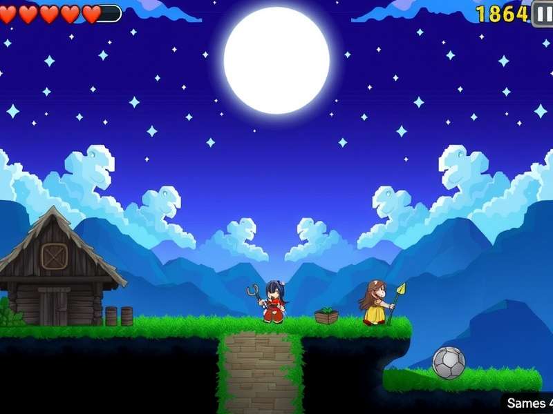 Hoshi Saga Game – star collection adventure level screenshot with golden stars and cosmic background