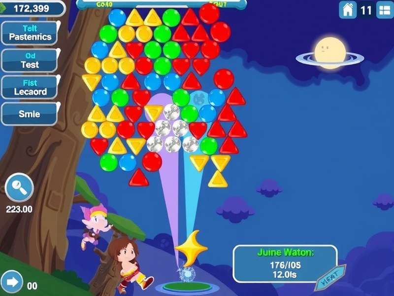 Bubble Witch 2 Saga Game – Magical bubble shooter gameplay with purple amethyst caverns